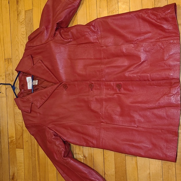 Venezia RED 🔥 Leather Jacket.   Size 18W. - Picture 10 of 14